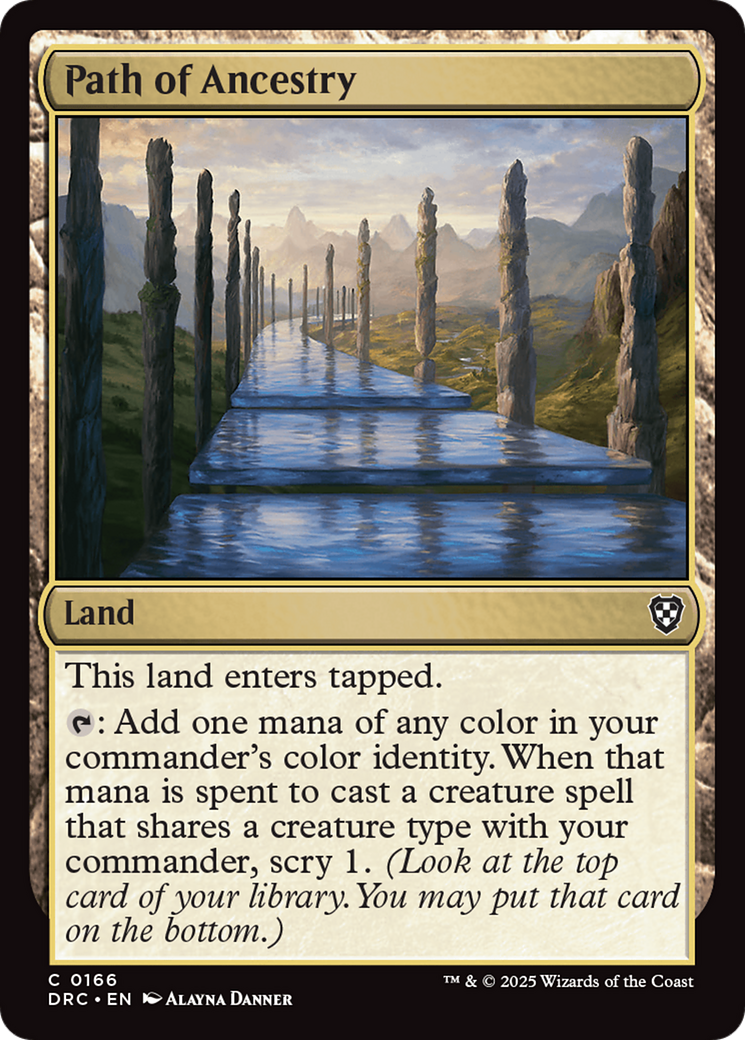Path of Ancestry (DRC-166) - Commander: Aetherdrift Foil
