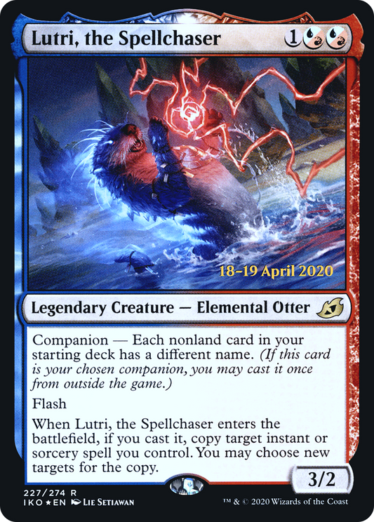 Lutri, the Spellchaser (PRE-227) - Ikoria: Lair of Behemoths Promos: (companion) Foil