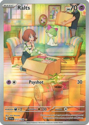 Ralts 211/198  - Holofoil SV01 Scarlet & Violet Base Set - Illustration Rare