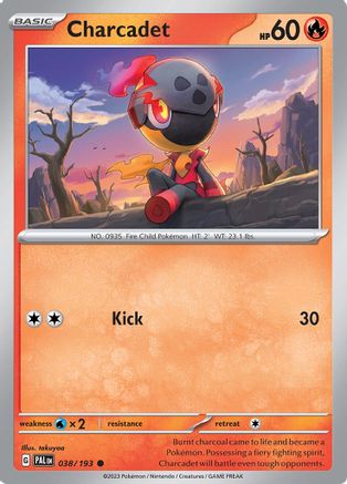 Charcadet 038/193  - Reverse Holofoil SV02 Paldea Evolved - Common