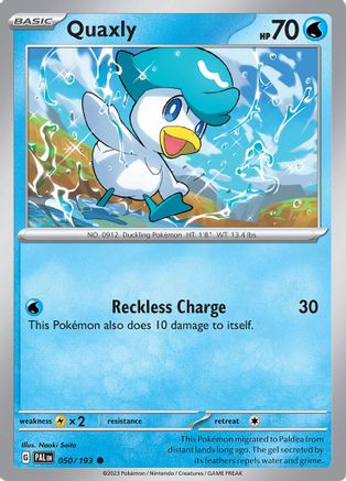 Quaxly 050/193  SV02 Paldea Evolved - Common