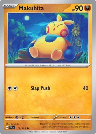 Makuhita 112/193  - Reverse Holofoil SV02 Paldea Evolved - Common