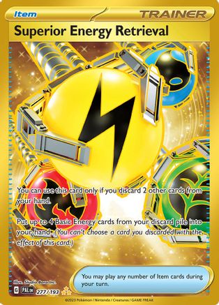 Superior Energy Retrieval 277/193  - Holofoil SV02 Paldea Evolved - Hyper Rare