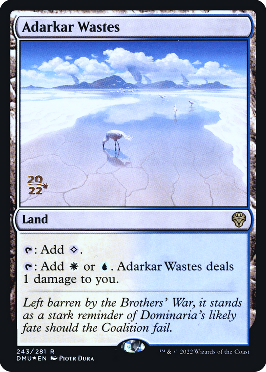 Adarkar Wastes (PRE-243S) - Dominaria United Promos Foil