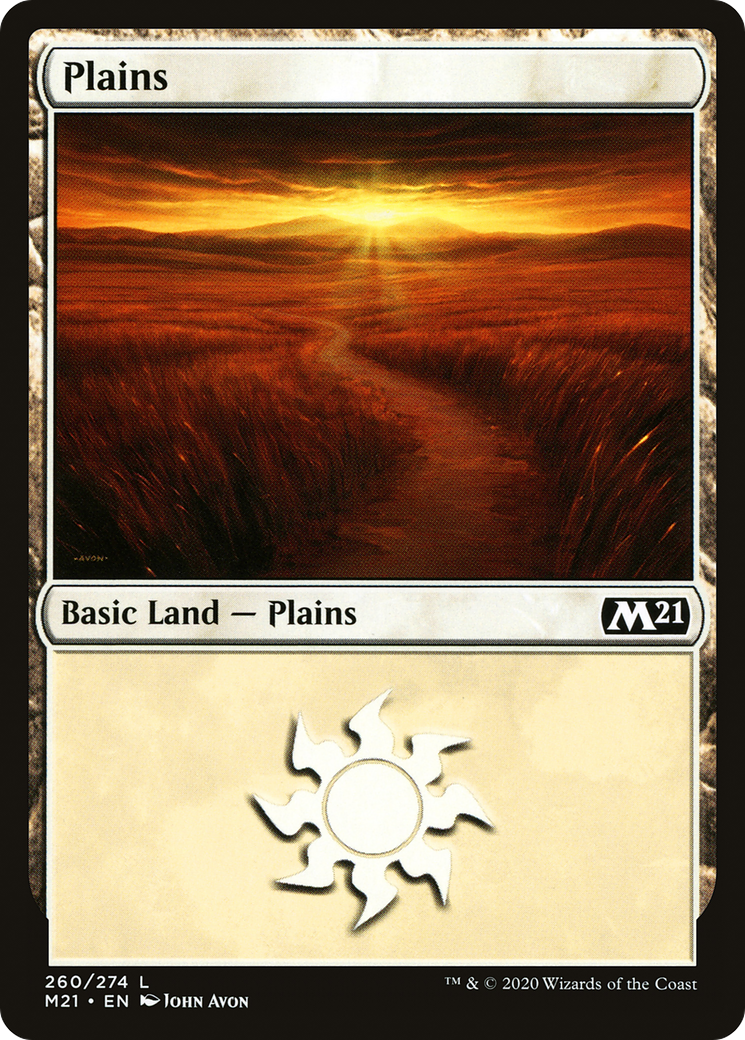 Plains (260) (M21-260) - Core Set 2021 Foil