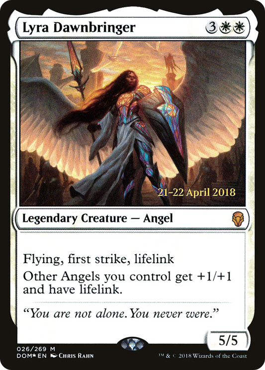 Lyra Dawnbringer (PRE-026) - Dominaria Promos Foil