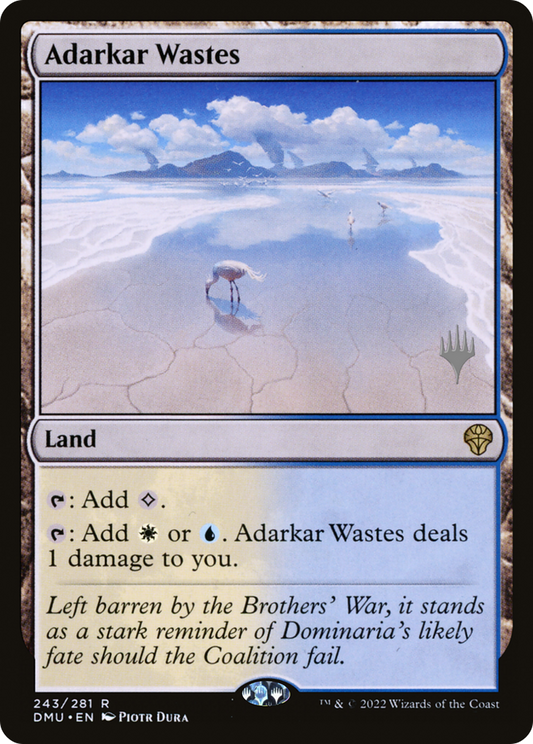 Adarkar Wastes (PPDMU-243P) - Dominaria United Promos Foil