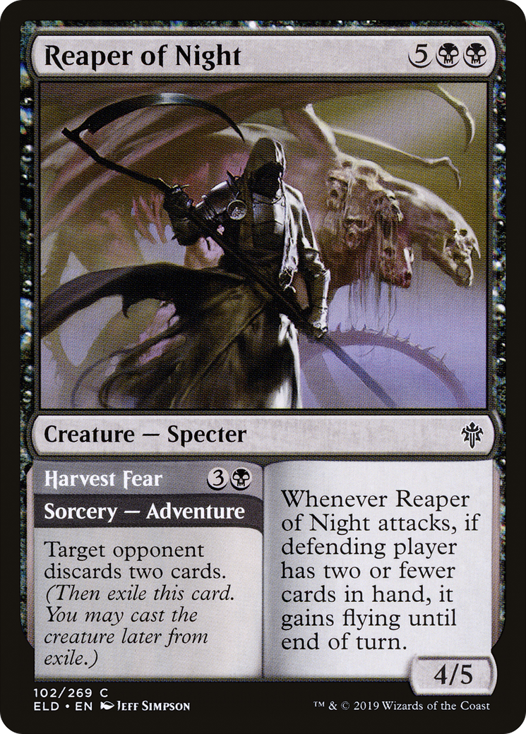 Reaper of Night // Harvest Fear (ELD-102) - Throne of Eldraine