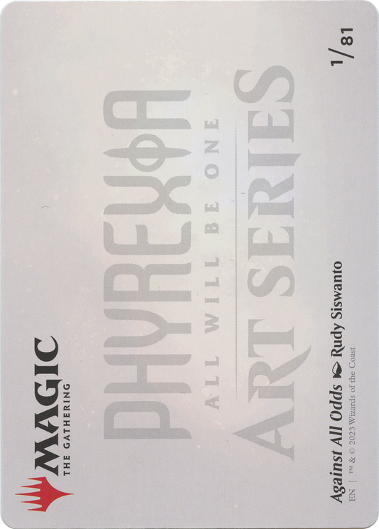 Against All Odds // Against All Odds (AONE-001) - Phyrexia: All Will Be One Art Series (Borderless) Foil
