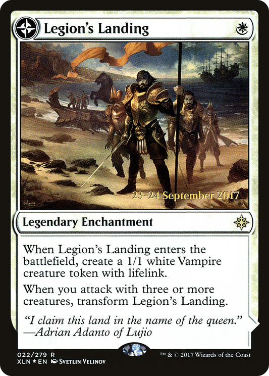 Legion's Landing (PRE-022) - Ixalan Promos: (compasslanddfc) Foil