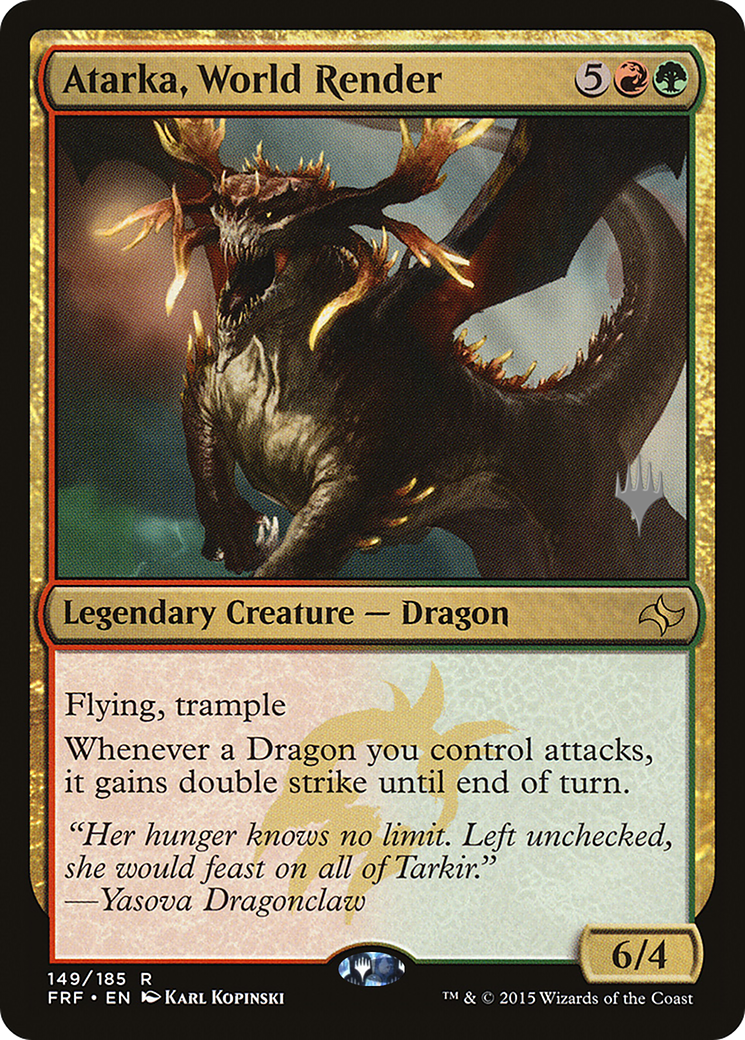 Atarka, World Render (PPM21-149P) - Fate Reforged Promos Foil