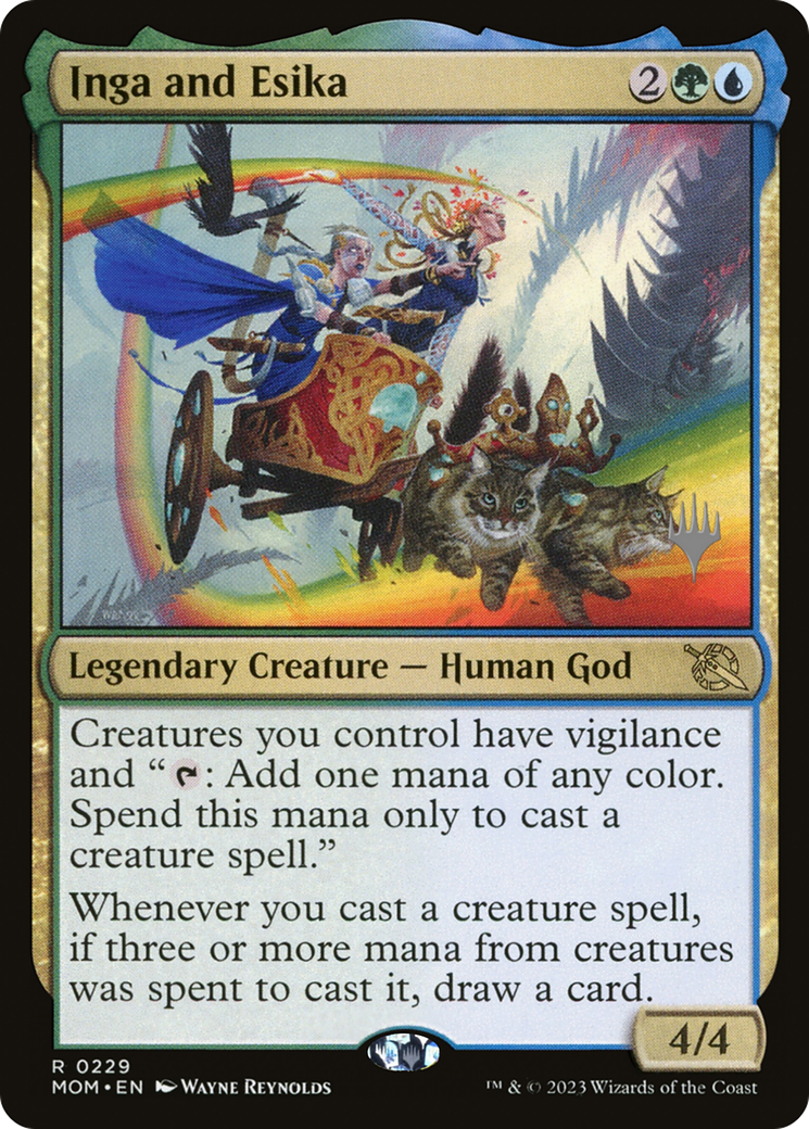 Inga and Esika (PPMOM-229P) - March of the Machine Promos Foil