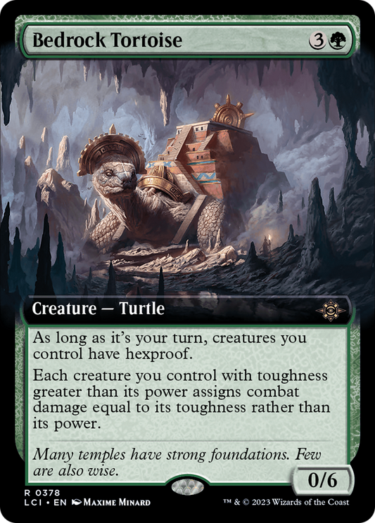 Bedrock Tortoise (LCI-378) - The Lost Caverns of Ixalan: (Extended Art) Foil