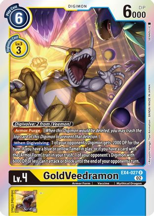 GoldVeedramon (EX4-027) - Alternative Being Booster Foil