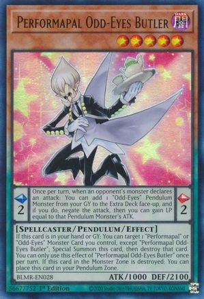 Performapal Odd-Eyes Butler (BLMR-EN028) - Battles of Legend: Monstrous Revenge 1st Edition