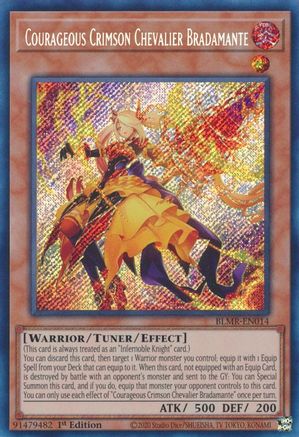 Courageous Crimson Chevalier Bradamante (BLMR-EN014) - Battles of Legend: Monstrous Revenge 1st Edition