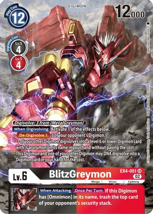 BlitzGreymon (Alternate Art) (EX4-051) - Alternative Being Booster Foil