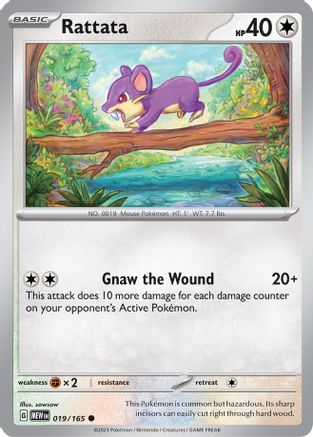 Rattata 019/165  SV Scarlet & Violet 151 - Common