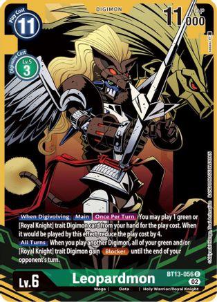 Leopardmon (Alternate Art) (BT13-056) - Versus Royal Knights Foil