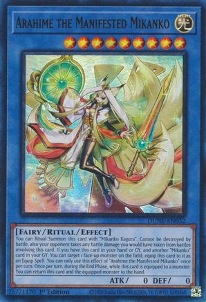 Arahime the Manifested Mikanko (DUNE-EN032) - Duelist Nexus 1st Edition