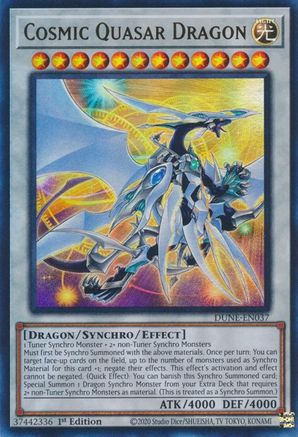 Cosmic Quasar Dragon (DUNE-EN037) - Duelist Nexus 1st Edition