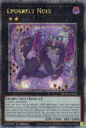 Epurrely Noir (Quarter Century Secret Rare) (DUNE-EN044) - Duelist Nexus 1st Edition