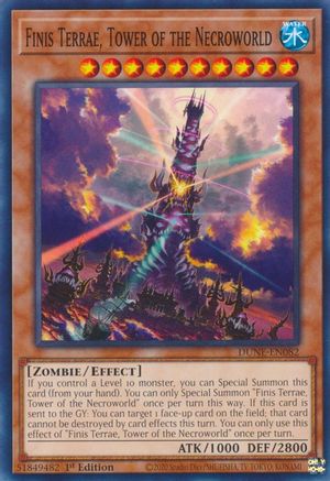 Finis Terrae, Tower of the Necroworld (DUNE-EN082) - Duelist Nexus 1st Edition