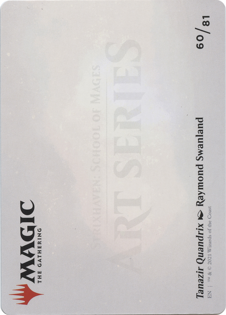 Tanazir Quandrix // Tanazir Quandrix (ASTX-060) - Strixhaven Art Series (Borderless)