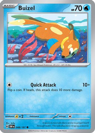 Buizel 048/197  SV03 Obsidian Flames - Common