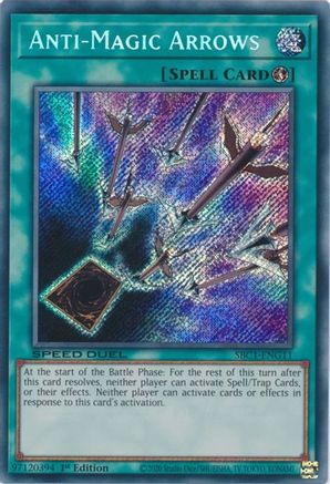 Anti-Magic Arrows (Secret Rare) (SBC1-ENG11) - Speed Duel: Streets of Battle City 1st Edition