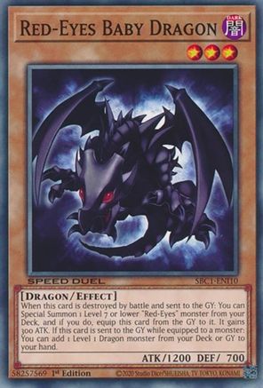 Red-Eyes Baby Dragon (SBC1-ENI10) - Speed Duel: Streets of Battle City 1st Edition