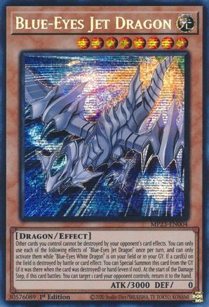 Blue-Eyes Jet Dragon (MP23-EN004) - 25th Anniversary Tin: Dueling Heroes Mega Pack 1st Edition