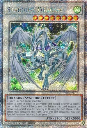 Stardust Dragon (Quarter Century Secret Rare) (TN23-EN016) - 25th Anniversary Tin: Dueling Heroes Limited
