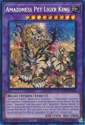 Amazoness Pet Liger King (MP23-EN224) - 25th Anniversary Tin: Dueling Heroes Mega Pack 1st Edition