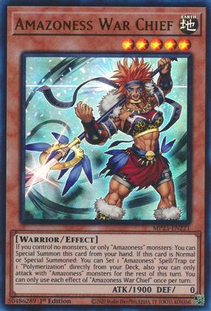 Amazoness War Chief (MP23-EN221) - 25th Anniversary Tin: Dueling Heroes Mega Pack 1st Edition