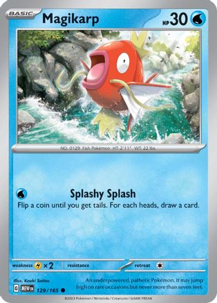 Magikarp 129/165  - Reverse Holofoil SV Scarlet & Violet 151 - Common