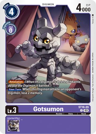 Gotsumon (ST16-05) - Starter Deck 16: Wolf of Friendship