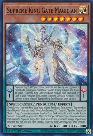 Supreme King Gate Magician (AGOV-EN001) - Age of Overlord 1st Edition
