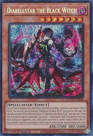 Diabellstar the Black Witch (AGOV-EN006) - Age of Overlord 1st Edition