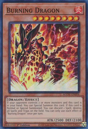 Burning Dragon (AGOV-EN094) - Age of Overlord 1st Edition