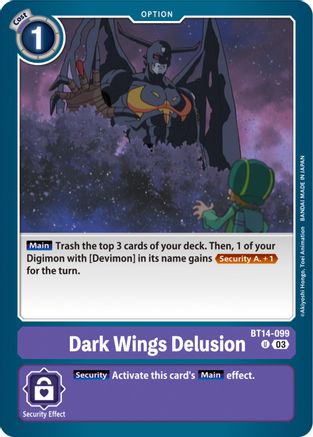 Dark Wings Delusion (BT14-099) - Blast Ace