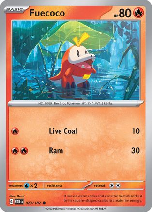 Fuecoco 023/182  - Reverse Holofoil SV04 Paradox Rift - Common