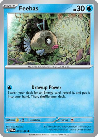 Feebas 035/182  - Reverse Holofoil SV04 Paradox Rift - Common