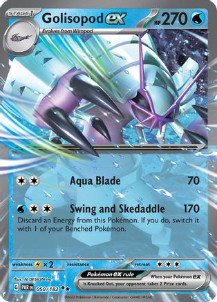 Golisopod ex 050/182  - Holofoil SV04 Paradox Rift - Double Rare