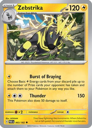 Zebstrika 063/182  SV04 Paradox Rift - Uncommon