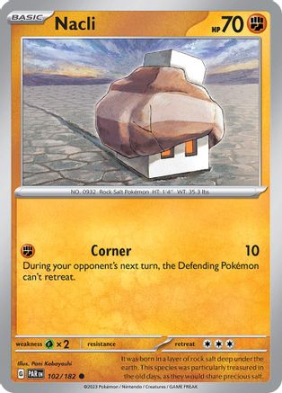 Nacli 102/182  - Reverse Holofoil SV04 Paradox Rift - Common