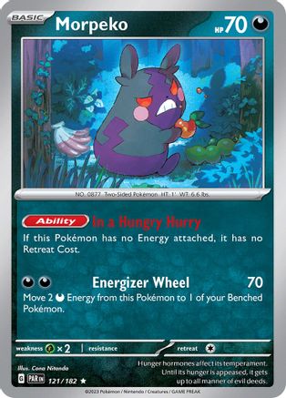 Morpeko 121/182  - Holofoil SV04 Paradox Rift - Rare