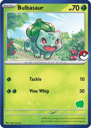 Bulbasaur (Blue Border)  My First Battle - Unconfirmed