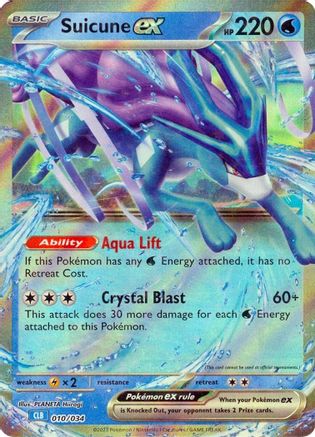 Suicune ex 010/034  - Holofoil Trading Card Game Classic - Classic Collection