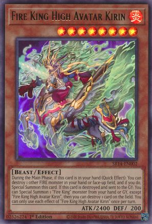 Fire King High Avatar Kirin (SR14-EN002) - Structure Deck: Fire Kings 1st Edition